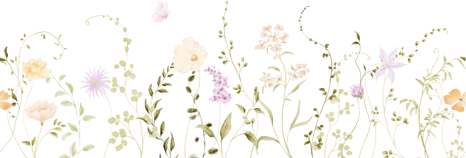 Elegant hanging floral canopy