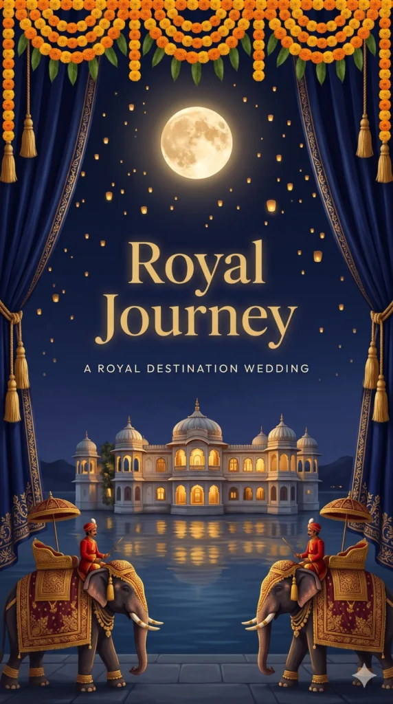 Royal Journey invitation design