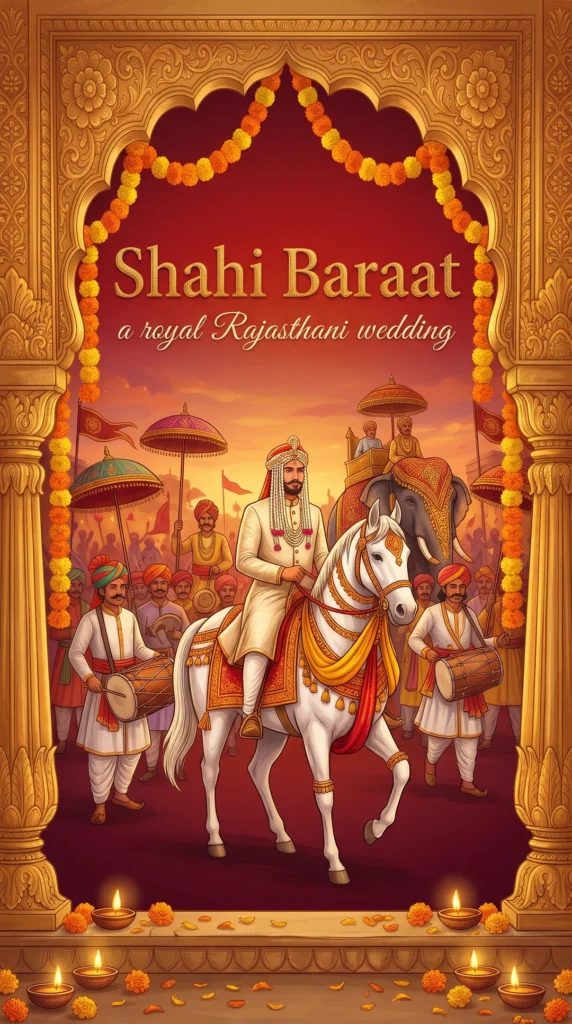 Shahi Baraat invitation design